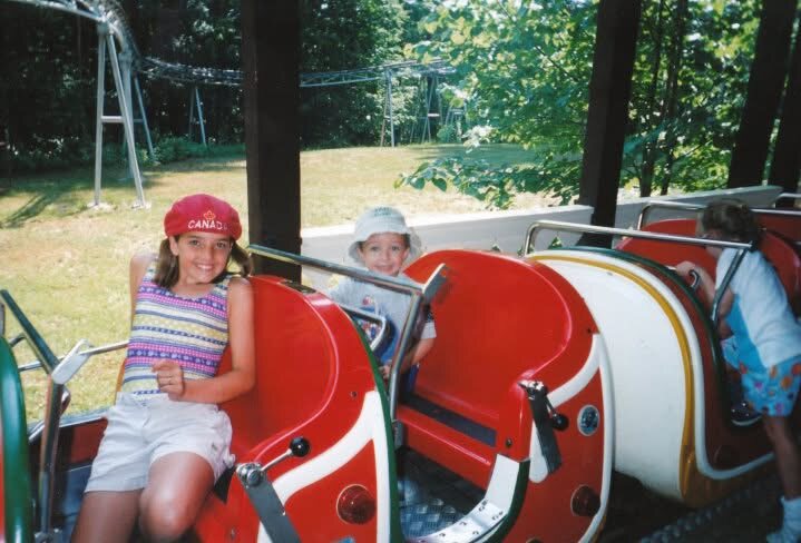 Childhood photograph of Charles taking part in a recreation activity