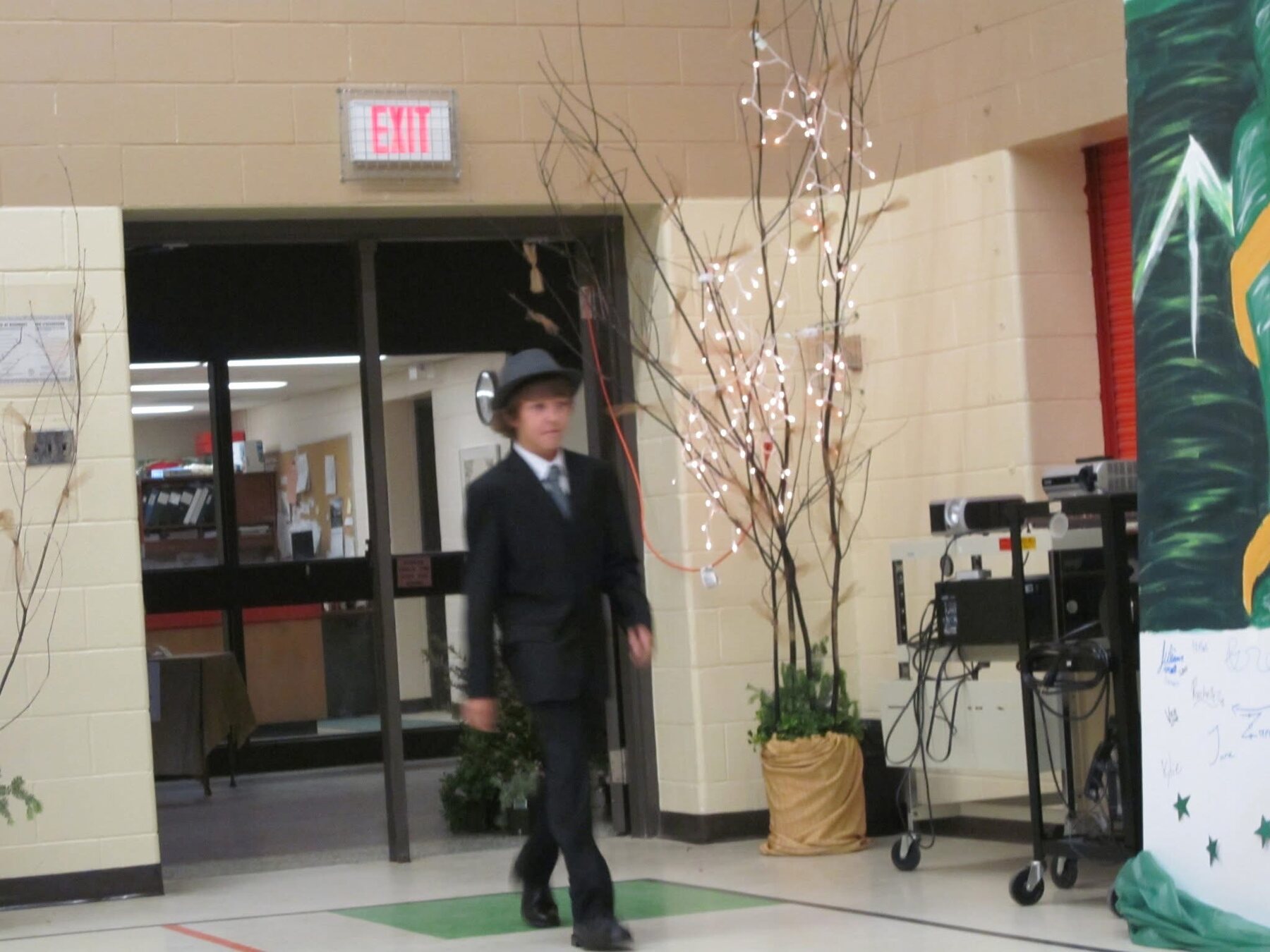 Charles at his Evergreen Heights graduation