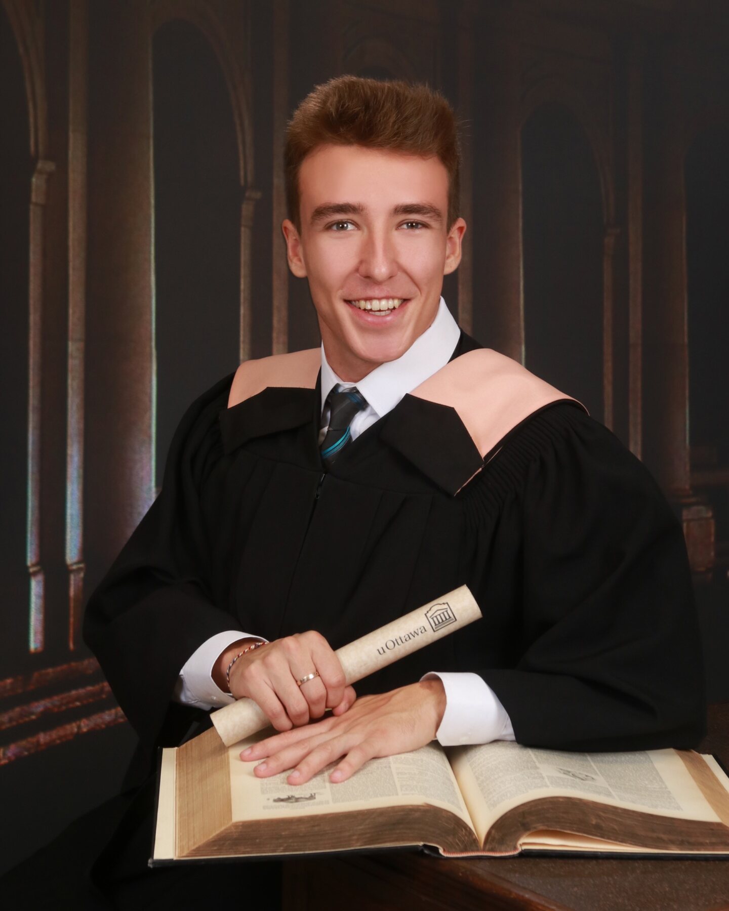 Charles in University of Ottawa graduation robes